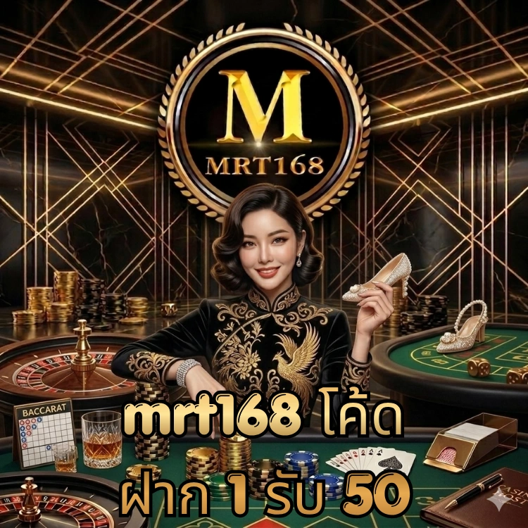mrt168 โค้ด ฝาก 1 รับ 50